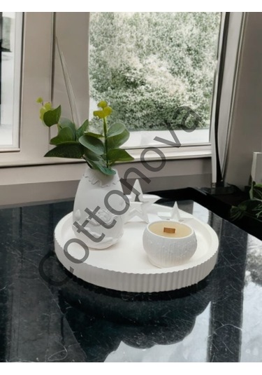 Cottonova C12 Dekoratif Vazo Mumluk Ve Yıldız Obje