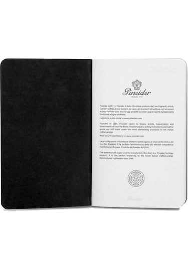 Pineider Defter Jazz 14,5x21 Cm Nero Cqr10qul01r056 Siyah