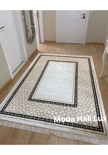 Saray Kaymaz Tabanlı Yıkanabilir Halı Kilim Yolluk Dijital Baskı Çok Renkli