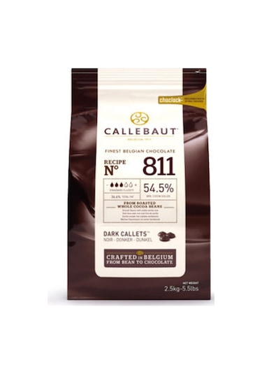 Callebaut Bitter Kuvertür Drop Damla Çikolata 2500 G