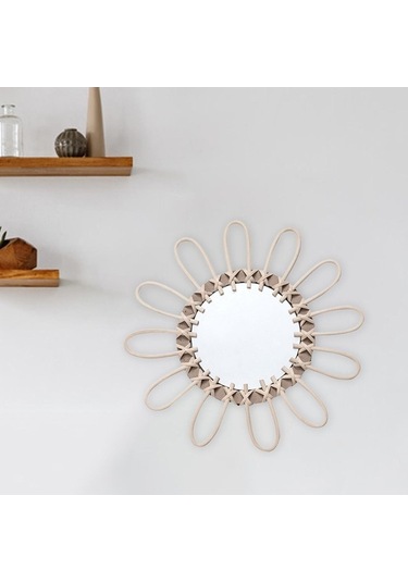 Pazly Yatak Suntek Oturma Odası Odası Için Dekoratif Daire 31cm Wx Bej