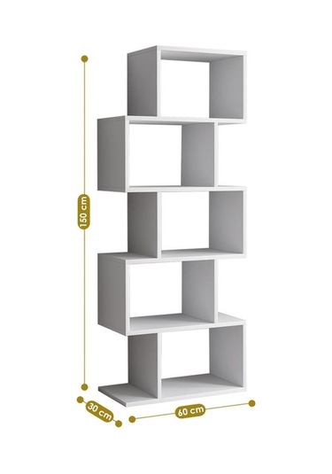 Decormet Meriç Kitaplık Beyaz Diğer