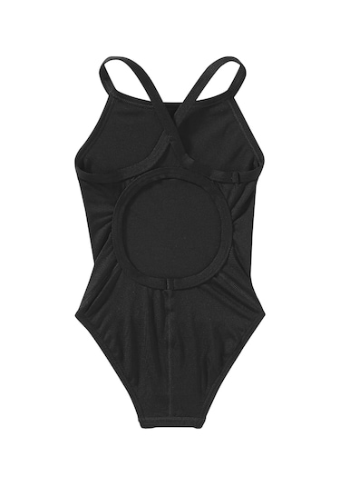 Tyr Durafast Elite Diamondfit Kız Çocuk Mayo - Solid Siyah