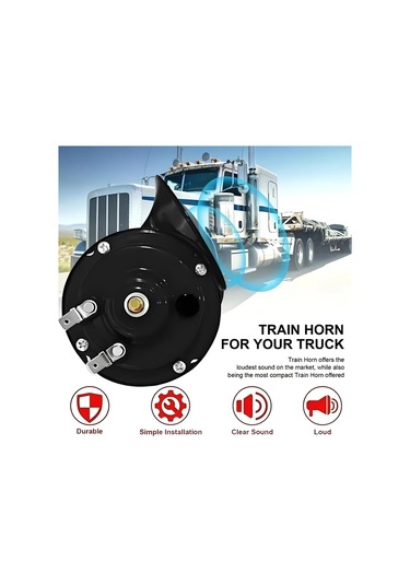 Meridiangoods Red1pc Motosiklet Salyangoz Kornası Yüksek Sesli Araç Kornası Modifiye