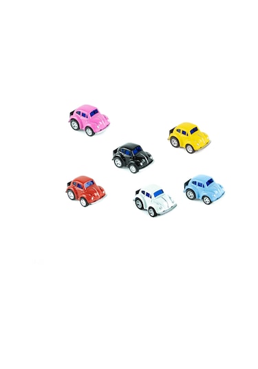 Oyuncak Metal Mini Vosvos Kaplumbağa Arabalar Çek Bırak 6'lı Set