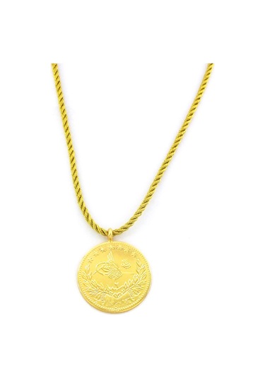 Ferizz Altın Kaplama İmitasyon 5'li Reşat Altın İpli Kolye Kly-614