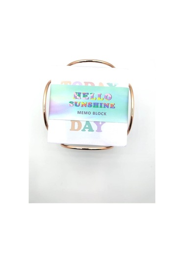 Syloon Küp Blok Metal Rose Gold Standlı 90 90mm