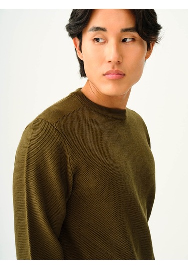 Loft Erkek Kazak Koyu Haki Lf2036726 25kp69000063 P69195 Koyu Haki