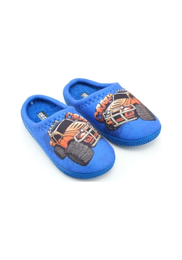 Gezer Erkek Çocuk Kışlık Rahat Taban Ev Bahçe Gondol Terlik Saks Mavi