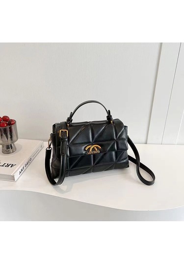 Jzcat Kadın Üst Düzey Çok Yönlü Günlük Sokak Postacı Çantası - Siyah