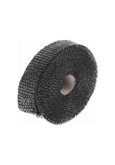 Xiyyadms 5m Uzunlukta Siyah Cam Elmas Izolasyon Bezi - Motosiklet Ve Araç Egzos Boruları İçin Yüksek Sicaklık Dayanıklı Isı Engelleyici