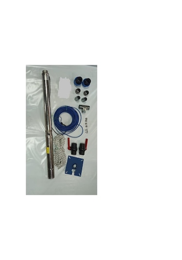 Impo Sk 415/15 5,5hp Krom Başlıklı 25 Mt Yassı Kablolu Ve 50 Mt Halatlı Çift Vanalı Akıtma Başlıklı Trifaze Takım Dalgıç Pompa