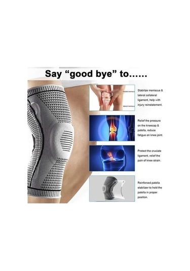 Didadodo Silikon Diz Pedleri Full Diz Brace Askı Patella Medial Destek Güçlü Menisküs Sıkıştırma Koruma Spor Pedleri. Dirsek Ve Amp Dizlik Yeşil, Diz Kapanma Destekli Yeşil