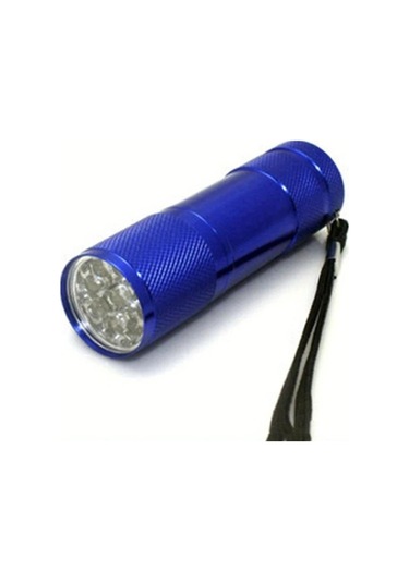 Siyah Mini Alüminyum Uv El Feneri Taşınabilir Ultra Violet Siyah Işık 9 Led Uv El Feneri Meşale Işık Lambası Mavi
