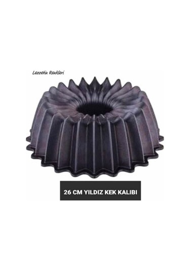 Döküm Granit 26 Cm Siyah Yıldız Kek Kalıbı