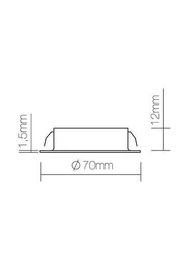Gls Mobilya İçi Gömülebilir Led Aydınlatma 3 W 151674392 Siyah