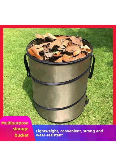 Wezone Toprak, Yaprak Ve Çöp İçin Kollapsibl Oxford Kumaş Bahçe Çöpçüğü - Büyük Kapasite Dış Mekan Çöp Kutusu Toptan Satış