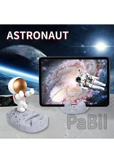 Astronot Aksiyon Figürlü Tablet Ve Telefon Standı Kutulu Model 1