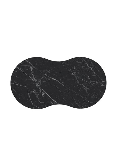 Vovvahome Moon 4lü Mdf Ahşap Zigon Sehpa Ve Orta Sehpa - Siyah