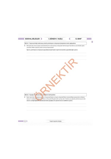 6. Sınıf Tüm Dersler Konu Özetli Yazılı Hazırlık Seti 1 Ve 2. Dönem