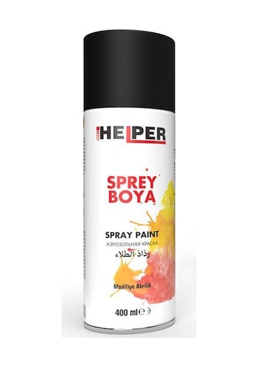 Mxs Helper Sprey Boya Ral-9005 Mat Sıyah 400 Ml AOD-MXS HLP191005
