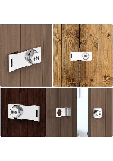 Springsun Çocuk Güvenliği İçin 180 Derece Dönebilen Çiftli Kasa Kilit Seti - 2 Adet