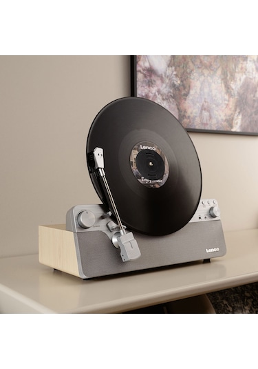 Lenco Dikey Plak Çalar Lsa-071 Retro Tasarım Ve Modern Dahili Hoparlörlü Bluetooth Pikap