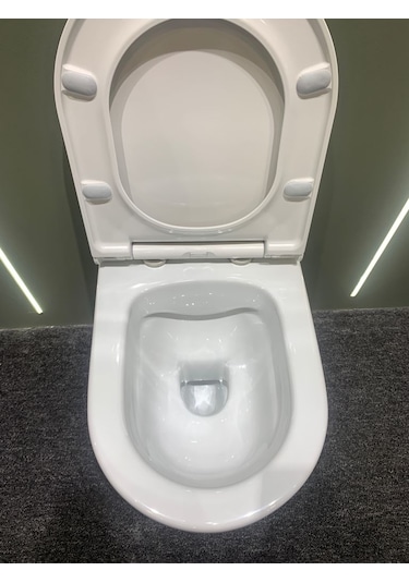 Turavit RND5512 Rondo Kanalsız Asma Klozet Nkp Yavaş Kapak