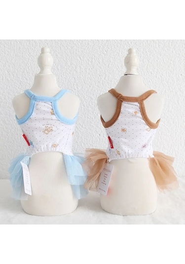 Best Golden Monkey Köpekler İçin Yazlık Jabotlu Elbise 165331365