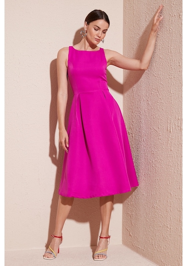 Lela Bayan Elbise 6051963 Fuşya