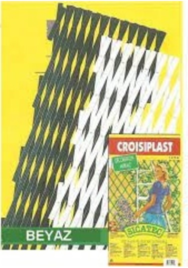 Sıcatec 510112 Croısıplast Çiçek Sarmaşık Çiti Beyaz