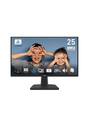 Msı 25\" Pro Mp251 Kurumsal Monitör, Flat, Fhd, Ips, 100hz, 1ms, Anti-glare, Siyah-134803