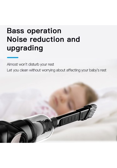 Qianf Araba Kablosuz Elektrikli Süpürge 120 W Yüksek Güçlü