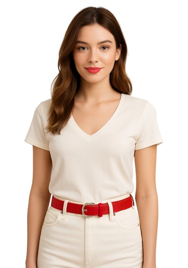 Kadın Kemer 3'lü Kot Ve Kumaş Çok Renkli