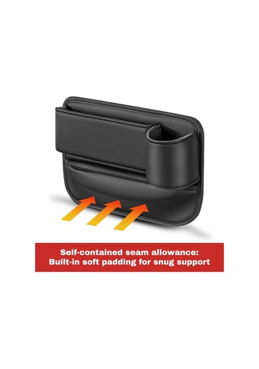 Yifomall "universal Araç Depolama Kutusu - Çok Fonksiyonlu Deri Koltuk Organizatörü, Bardaklık Ve Şarj Yuvası"