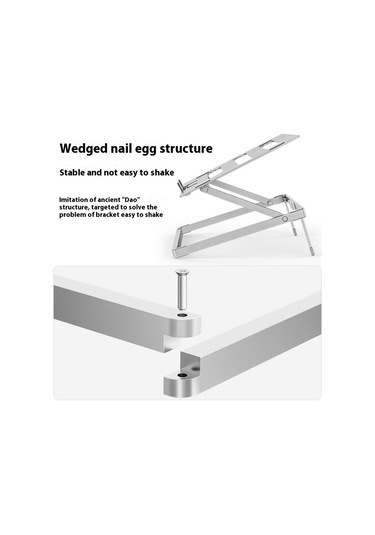 H12 Ayarlanabilir Alüminyum Alaşım Dizüstü Bilgisayar Yükseltici Masaüstü Standı Tutucu