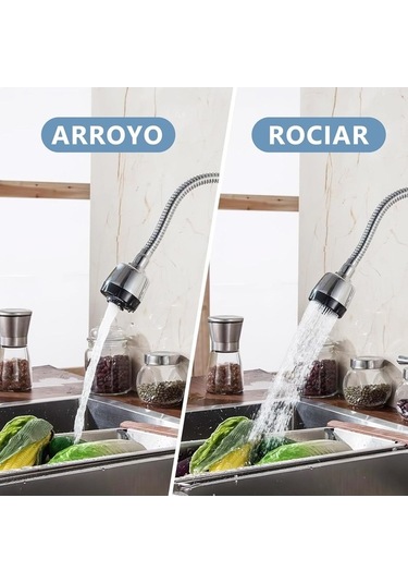 Besthome1 360 Derece Dönemez Çift İşlevli Seramik Musluk - Mutfakta Sıçrama Önleyen Diğer Diğer