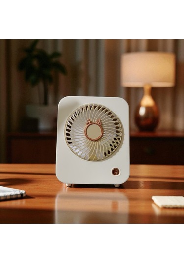 Masa Üstü Vantilatör Mini Fan 3 Kademeli Usb Şarjlı Fan