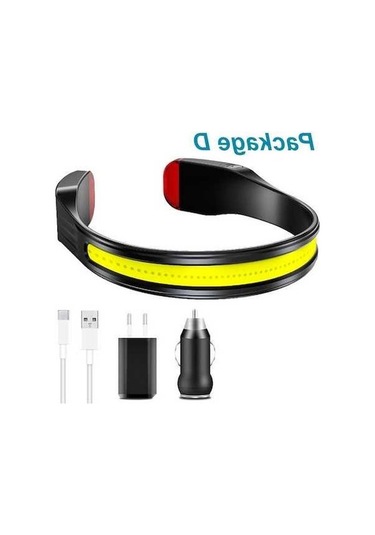 Novahub Kob Led Far Tip-c Usb Şarj Edilebilir Çok Fonksiyonlu Işık Taşınabilir Kafa El Feneri Lambası Kuyruk Beyaz Kırmızı Renkli Cebi Çok Renkli