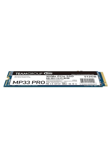 Team Mp33 Pro 512gb 2400/2000mb/s Nvme Pcıe Gen3x4 M.2 Ssd Disk