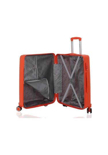 Mçs Polipropilen 3lü Valiz Seti Orta & Kabin & Makyaj V374 S24sy1000080-set 00314 Portakal