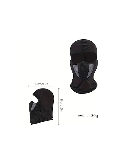 Life Bisiklet Ve Motorsiklet İçin Yüz Koruma Maskesi Buff Siyah