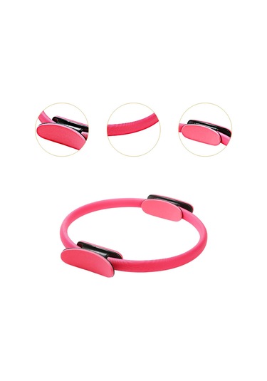 Suntek Pilates Ring Circle Kapalı Egzersiz Aksesuar Kırmızı Kırmızı