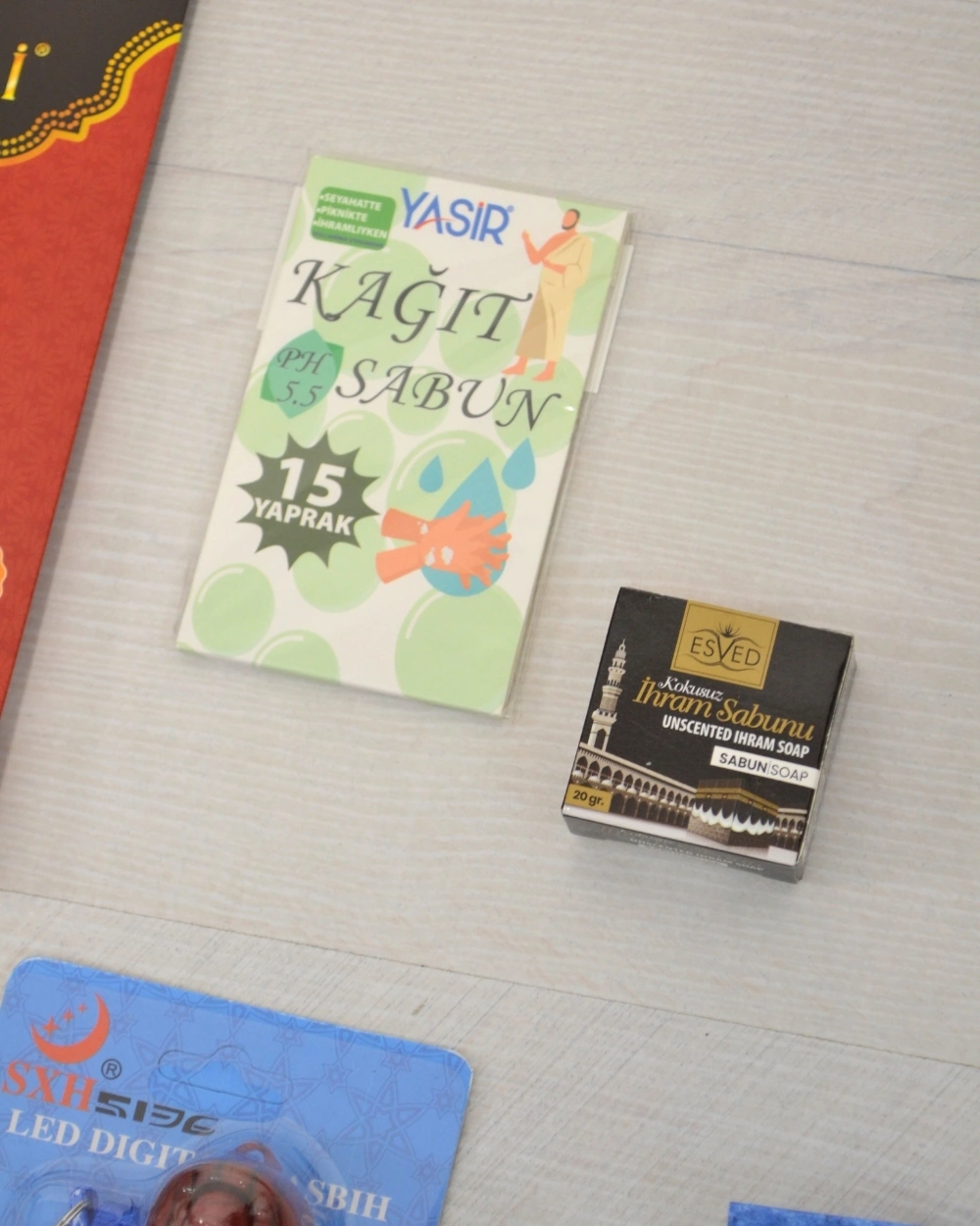 Kadın İhram Seti Abdest Çoraplı, Pudralı, Zikirmatikli, Full Umre Seti