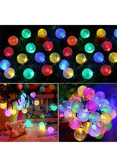 Xindoker Güneş Enerjili Bahçe Işıkları - 50 Led 7m Işık Süreci, 8 Modlu Ip65 Su Geçirmez, Dışarı/içeri Dekoratif Fenerler, Parti Ve Festivaller İçin