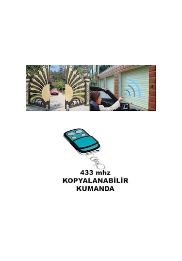 Akıllı Kopyalanabilir Garaj Kepenk Bariyer Kumandası Rf 433mhz