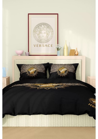 Marka Nevresim Takımı Çift Kişilik Pamuklu Saten Kumaş 6 Parça 3d Dijital Baskı Duvet Cover Set Model No:109 Renkli