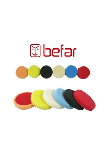 Befar Plus Cırtlı Polisaj Süngeri Beyaz 150X25