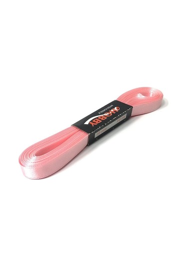 1 Cm Saten Kurdele - Pudra Pembe Saten  Kurdele