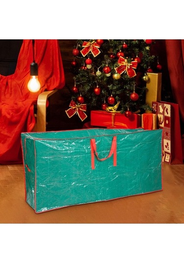 Trendooze Homyl Yıldızlı Ağaç Saklama Çantası Fermuar Yeşil-büyük Diğer